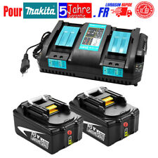 2X 18V 5,0Ah Makita Batterie BL1860B BL1850B BL1815N LI LXT & 4A Double-Chargeur, occasion d'occasion  Gonesse