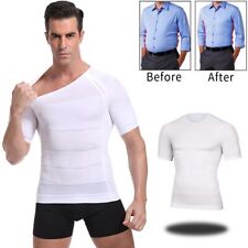 Men Body Toning T-Shirt Slimming Body Shaper Corrective Posture Belly Control for sale  Shipping to South Africa