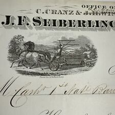 1877 papel timbrado agrícola Seiberling Akron Ohio Goodyear pneu fam & política comprar usado  Enviando para Brazil