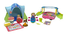FISHER-PRICE Loving Family Camping Lot Tent Kayak Camper 2 Dolls Dog Lantern for sale  Shipping to South Africa