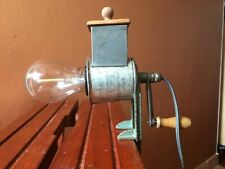 Antigua lámpara de noche amoladora de tuercas vintage mesa cocina luz steampunk titanio segunda mano  Embacar hacia Argentina