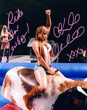 Foto de luta livre pintura rosa touro mecânico assinada à mão WWE Kristal Marshall 8X10 comprar usado  Enviando para Brazil