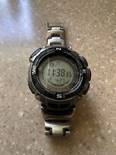 Casio Pathfinder Titanium Solar ABC Tide/Moon Model PAW-1500T for sale  Shipping to South Africa