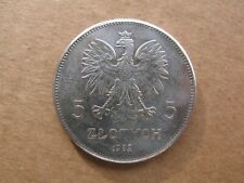 Moneda 1932 Polonia 5 zlotych rzecz pospolita segunda mano  Embacar hacia Argentina