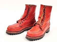 Used, 1995 Red Wing 877 8-inch MocToe 8E US 8 E Green Irish Setter Tag Vibram Lug Sole for sale  Chicago