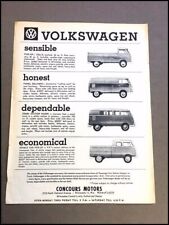 1958c VW Volkswagen Camper Karmann Ghia Beetle Bus Van 1-page Brochure Leaflet for sale  Shipping to United Kingdom