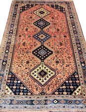 5'2'' x 8' Vintage Hand-Knotted 100% Wool Yalameh Rug - Oriental Area Carpet, used for sale  Shipping to South Africa