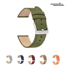 Pulseira de relógio de couro náilon 20/22 mm clássica durabilidade pano de vela pulseira de relógio de campo comprar usado  Enviando para Brazil