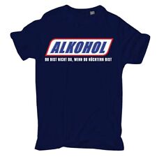 T-Shirt Alkohol du bist nicht du Bier saufen Spaß Fun lustige sprüche S bis 8XL, usado comprar usado  Enviando para Brazil