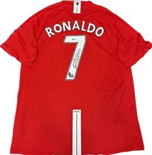 Camiseta deportiva firmada autografiada de fútbol de Cristiano Ronaldo con certificado de autenticidad, usado segunda mano  Embacar hacia Argentina