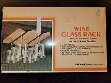 Rack de vidro de vinho vintage Fox Run Under Cabinet madeira 11 x 7 x 0,75 polegadas  comprar usado  Enviando para Brazil