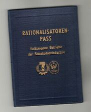 Dokument rationalisatoren pass gebraucht kaufen  Neugersdorf