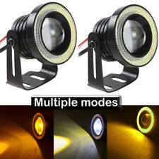 3.5" Led Âmbar Multimodo FOG Light lâmpada do projetor de condução Cob Angel Eye Kit Halo comprar usado  Enviando para Brazil