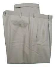 Pantalones de vestir Zanella Paul para hombre bronceados de lana plisada 48 47x28,5, usado segunda mano  Embacar hacia Argentina