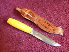 Used, VINTAGE SHARP HANDMADE KNIFE PUUKKO w LEATHER SHEATH FINLAND FINNISH / SWEDEN ?? for sale  Shipping to South Africa