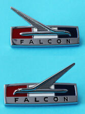 Novo! 1964 Ford Falcon Chrome par de emblemas de para-lama dianteiro esquerdo, direito , usado comprar usado  Enviando para Brazil