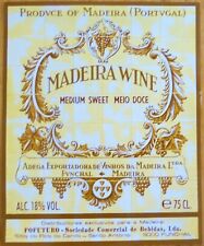 etiquettes vins PORTUGAL MADEIRA Medium sweet Adega Exportadora Vinhos Madeira, usado comprar usado  Enviando para Brazil