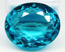 Certified 94.40 Ct Natural Neon Blue Paraiba Tourmaline Oval Cut Loose Gemstone for sale  Shipping to South Africa