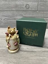 Figura de algenón Harmony Kingdom con caja de baratijas gatito gato en maceta Inglaterra, usado segunda mano  Embacar hacia Argentina