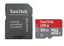 Tarjeta de memoria SanDisk 32 GB ULTRA Micro SDHC TF con adaptador SDSDQUA-032G clase 10 segunda mano  Embacar hacia Mexico