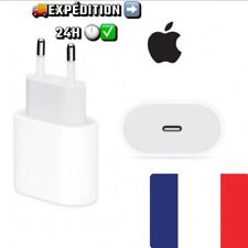 ✅Adaptateur Secteur Chargeur Apple 20W iPhone 12/13 USB‑C Type C prise EUR Blanc na sprzedaż  Wysyłka do Poland