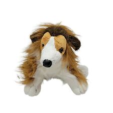 GANZ Webkinz Collie Puppy Dog Plush Stuffed Animal White Brown Lassie 12" for sale  Shipping to Canada