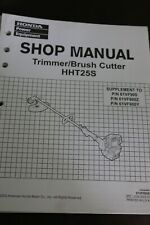 HONDA POWER EQUIPMENT TRIMMER BRUSH CUTTER HHT25S SUPPLEMENT Shop Manual for sale  Shipping to Canada