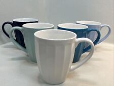 Tazas de café de porcelana tonos de azul-16 oz-juego de 5 tazas para bebidas frías y calientes, usado segunda mano  Embacar hacia Argentina