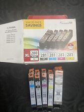 Authentic Canon PGI-280XL Black & CLI-281 Color 5 Pack Ink Cartridges Brand New for sale  Shipping to South Africa