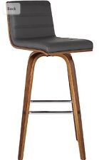Armen Living Vienna Mid-Century Modern 30" Bar height Barstool Faux Leather W... for sale  Shipping to South Africa