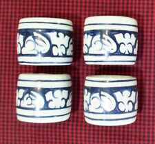 4 blue napkin rings for sale  Guilford
