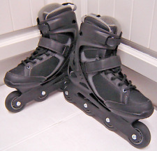 Oxelo Mens Inline Skates Fit 3 Black VGC Size UK 10.5 EU 45 Roller Decathlon for sale  Shipping to South Africa