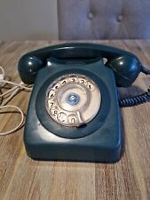 Teléfono fijo vintage años 70 B746F verde oscuro azul diámetro giratorio con cable  segunda mano  Embacar hacia Mexico