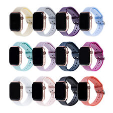 Silicone Strap For Apple Watch Band iWatch Series 6 SE 5 4 3 38/40/42/44mm Sport myynnissä  Leverans till Finland