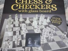 Juego de ajedrez y damas Cardinal Classics con tablero de vidrio segunda mano  Embacar hacia Argentina