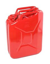 20 LITRE RED METAL FUEL JERRY CAN PETROL DIESEL 20L ARMY CONTAINER CAR or LORRY, used for sale  Shipping to South Africa