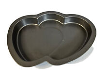 Vintage Double Heart Shaped Cake Baking Tin Valentines- 29cm x 22cm x 3cm for sale  Shipping to South Africa