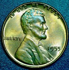 Usado, (STRIKE THROUGH ERROR) 1955 1C RD Lincoln Wheat Cent Variety Penny Coin Moneda Moneda segunda mano  Embacar hacia Argentina