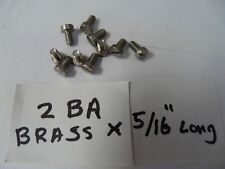 2ba brass screws for sale  RAINHAM