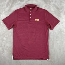 Johnnie O Polo Shirt Men Medium Crimson USC Trojans Logo Performance NWOT $128 for sale  Shipping to South Africa