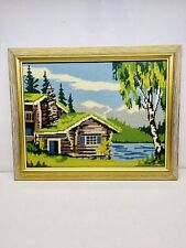 Vintage framed crewel for sale  Lakewood