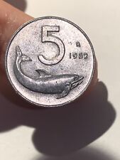 Italia Repubblica - 5 lire 1952 delfino ottima usato  Roma