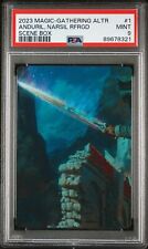 Anduril, Narsil Reforged Scene Box Art Series 2023 MTG LOTR #1 PSA 9, used for sale  Shipping to South Africa