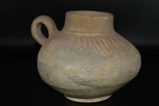 Un gran recipiente de cerámica islámico sin esmaltar temprano con mango aprox. Siglos XII/13, usado segunda mano  Embacar hacia Argentina