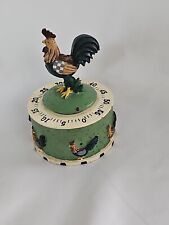 Vintage Rooster Kitchen 1 Hour Timer Resin Farmhouse Country Decor Novelty, used for sale  Shipping to South Africa