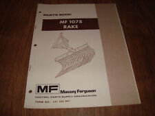 Rastrillo de piezas Massey Ferguson MF 1078 formulario de libro 651 582 M91 segunda mano  Embacar hacia Argentina
