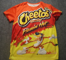 Cheetos Flamin Hot Shirt Mens X Large Orange Print Flaming Snack Food Crew Neck for sale  Shipping to South Africa