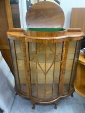 Art Deco style walnut veneer Cocktail display cabinet - CS L42 for sale  LONDON