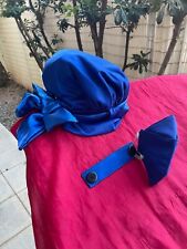 Bonnet turban bleu d'occasion  Canet-en-Roussillon