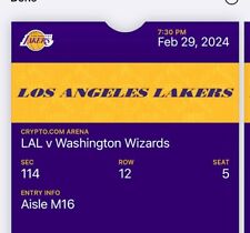 Lakers washington wizards for sale  Chatsworth